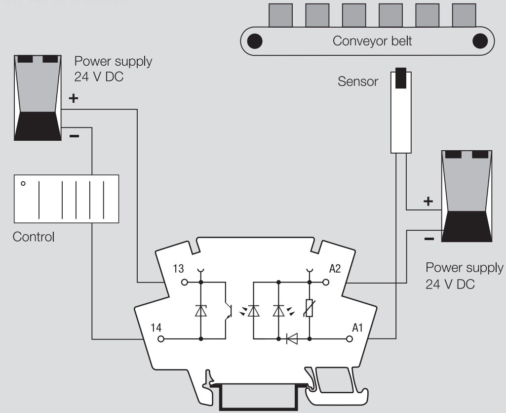 ממסרים מצב מוצק עם תושבות לפס דין WEIDMULLER TERMOPTO DIN RAIL SOLID STATE RELAY DC OUTPUT 100MA